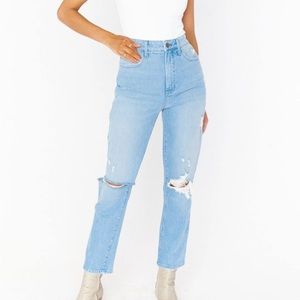 SMYM Midtown Straight Raindrop Jeans. NWT